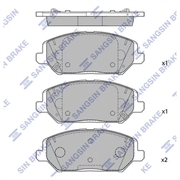 Sangsin Колодки тормозные передние  sp4242 81323