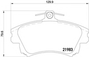 Vag Колодки тормозные передние Touareg  7l6698151b 91442