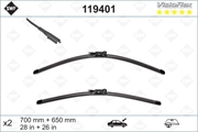 Swf Щетки стеклоочистителя PEUGEOT 307  00-   700/650мм   119401 84508