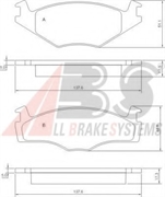 Abs Колодки тормоз. передние SEAT Cordoba, VW Polo GDB1219   36853 86767