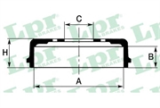 Lpr Барабан тормозной HYUNDAI Accent  7d0463 88767