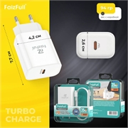 Faizfull СЗУ с кабелем  USB Type-C+USB Type-C PD35W   fc214 100634