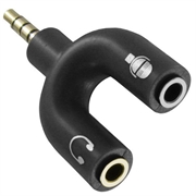 Krutoff Разветвитель на 2 гнезда  наушники+микрофон   14794 37536