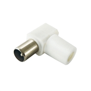 Tdm Штекер угловой TV без пайки  белый   sq1809-0010 43613