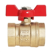 Profeco Кран шаровый 3/4 г/г бабочка  латунный   pe-34ffb 43676