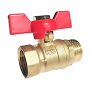 Profeco Кран шаровый 3/4 г/ш бабочка  латунный   pe-34fmb 43679
