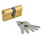Нора-м Eco Z Л-60 Личинка для замка  30x30мм, ключ/ключ, латунь - фото 367766