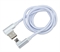 Arnezi A0605030 Кабель с угловым разъемом USB-micro USB  1м, белый - фото 555297